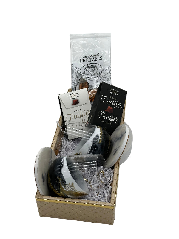 Luxury Glass & Treats Gift Set