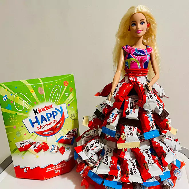 Barbie Adorned with Chocolate Gift Box