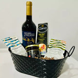 Wine Celebration Collection with Crackers, Nuts, and Jelly