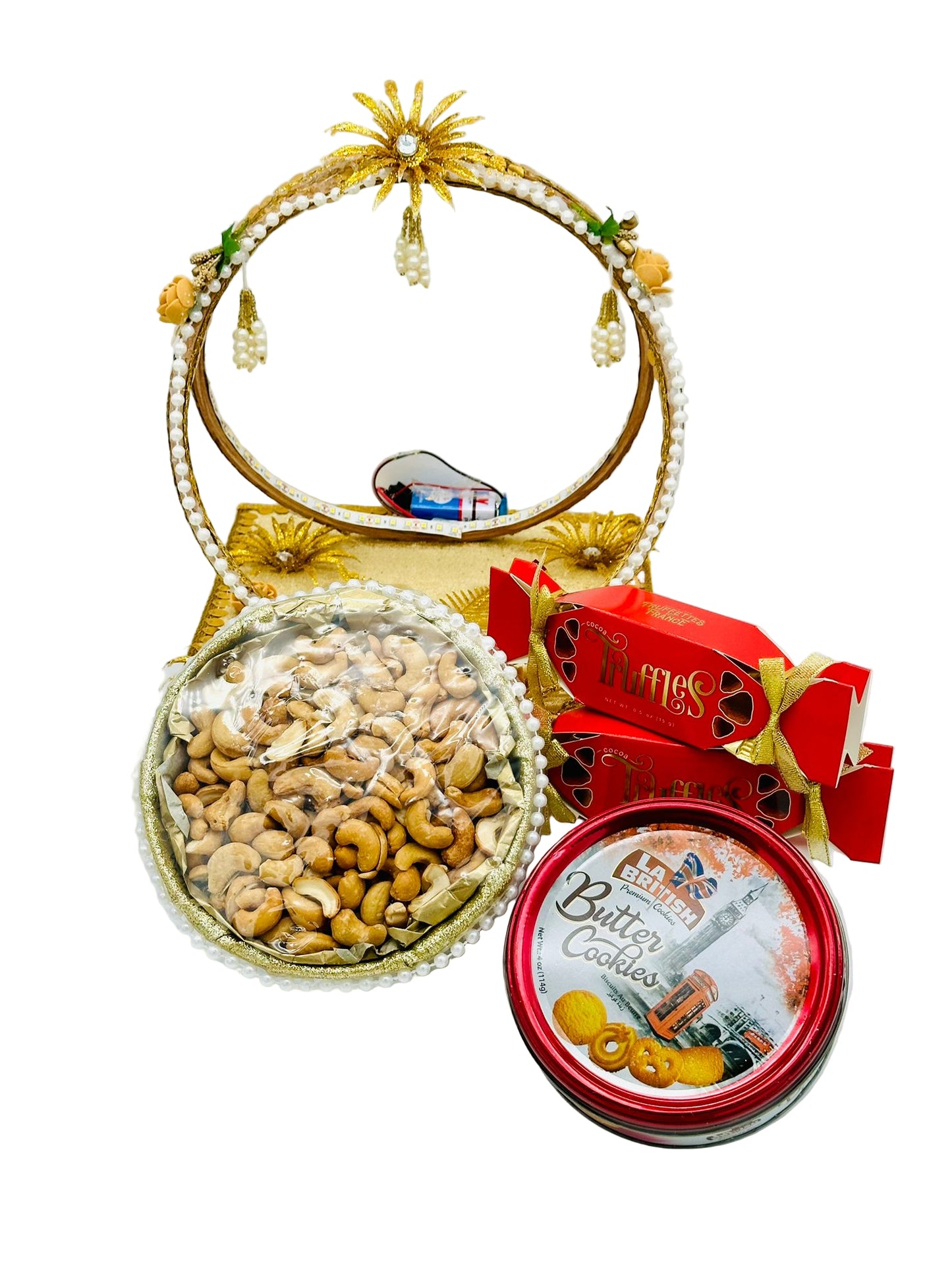 Golden Radiance Festive Basket