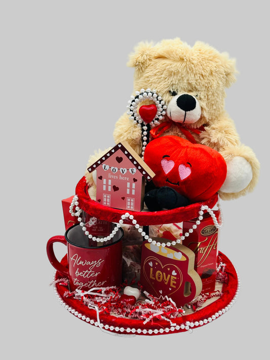 Valentines Love Tower Gift Hamper (2-Tier)