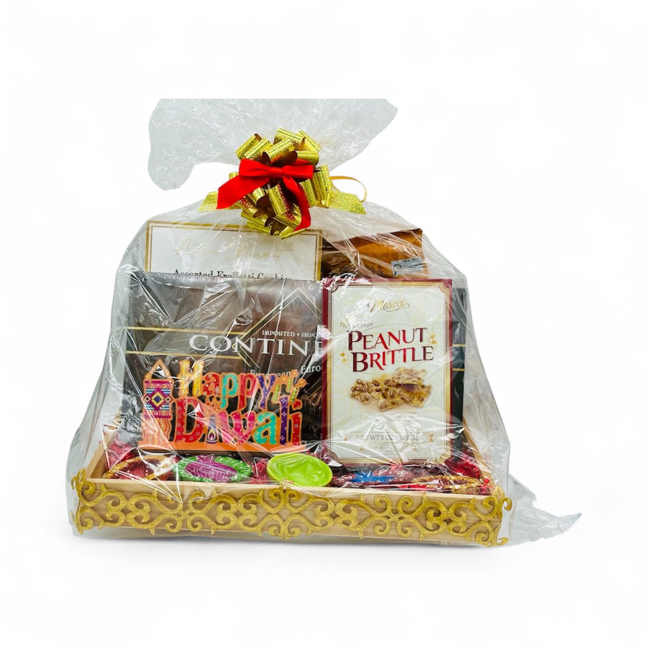 Golden Diwali Celebration Tray